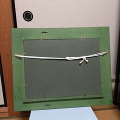小林和作　真作　陶板作品　油彩額縁付き　海　荒磯 陶板画(小林和作)