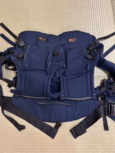 ナップナップ 抱っこ紐 双子 ☆ ネイビー napnap 抱っこひも 双子用