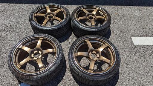 タイヤ、ホイール ADVAN TC-4 18インチ 8.0J オフセット45 PCD114.3