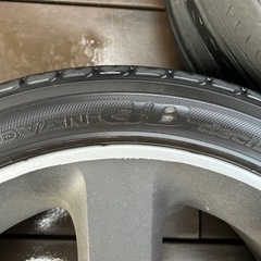 黒 ホイール 17インチ バリ溝 レガシィ純正 pcd100