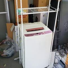 【ランドリーラック付】AQUA 洗濯機 6.0kg 2017年製
