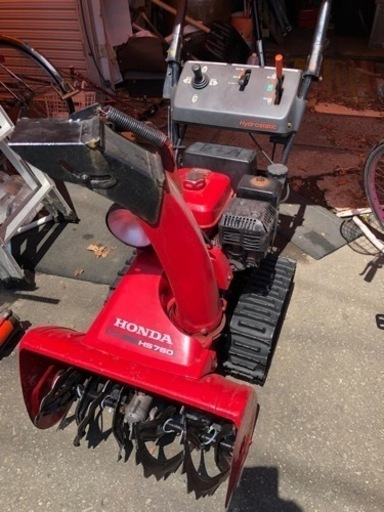 動作OK・メンテ済】ホンダ 除雪機 HSS760n 7馬力 電動シューター