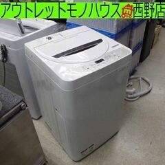 洗濯機 4.5kg 2018年製 シャープ ES-GE4B-C ...