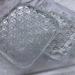 昭和レトロ　ガラス皿