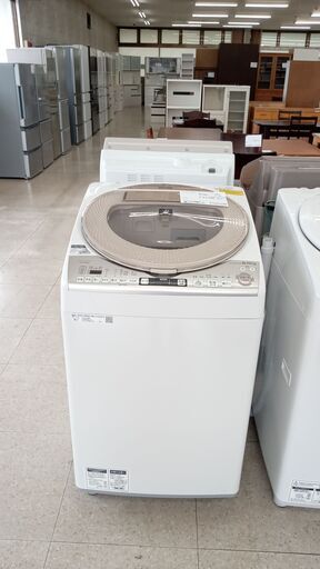 ★ジモティ割あり★ SHARP 洗濯機 8kg 18年製 動作確認／クリーニング済み TJ1061