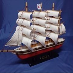 日本丸 木製 船 模型 インテリア オブジェ 置物 置き物 sh...