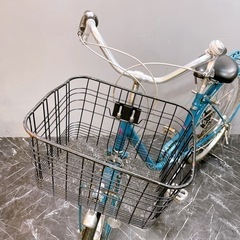 【2】一般車 ママチャリ Valleriano グリーン系 27インチ 変速付き オートライト ★整備済み