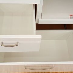 ☆ジモティ割あり☆ NITORI レンジボード ホワイト H180×D40.4×W79.2 