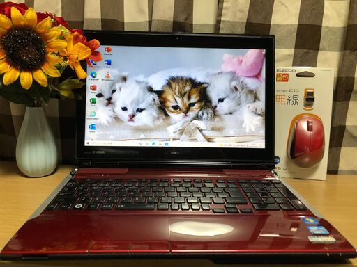 彡Ａランク・新品SSD240GB・超高速i7第3・Webｶﾒﾗ内蔵・ＮＥＣｸﾘｽﾀﾙﾚｯﾄﾞ・Win11・Win10選択可・Office2021付/15.6ｲﾝﾁ/ﾒﾓﾘ8GB/無線/DVD・CD再生ソフト付　No.2306008