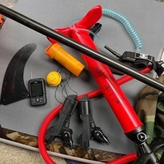 ラハイナ　SUP カーボンパドル　魚探