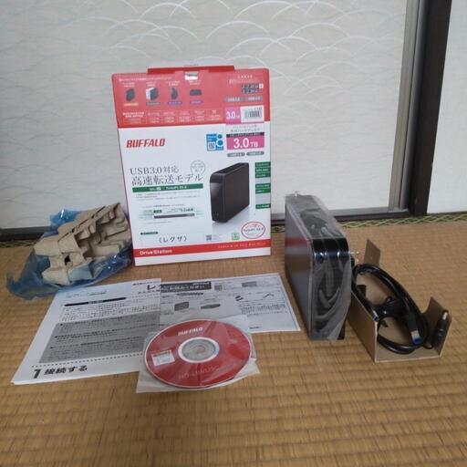 PC＆TV用　外付けハードディスク　３TB