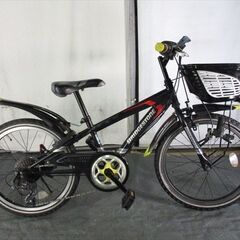 C834★13000円★整備済み 中古子供自転車 【ブリヂストン　黒　20インチ 】