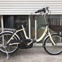 地域限定送料無料 ヤマハ パス シオン 新基準 8,7AH 20インチ 白