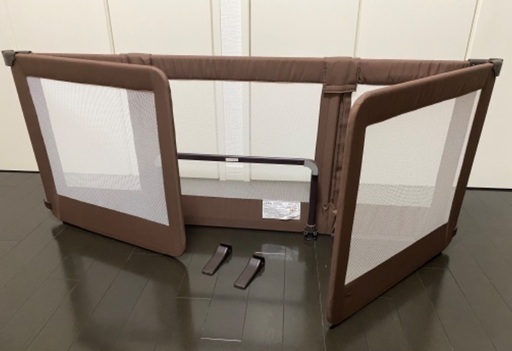 おくだけとおせんぼ スマートワイド ブラウン　ベビーゲート 日本育児