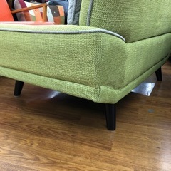 新品　ソファ　2人掛け　2人掛けソファ　ソファー　グリーン ソファ 2人掛け 本革 レザー グリーン 幅143 緑 長椅子 ソファー 2P