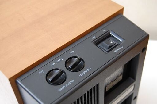 ONKYO アンプ内蔵サブウーファー SKW-10 木目調 音出し確認済み オンキョー ウーハー オーディオ 札幌市 清田区 平岡 - スピーカー