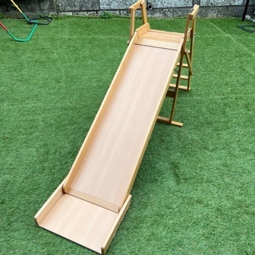 SAWA BABYサワベビー 木製すべり台 木目No.152 大型滑り台 室内