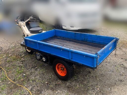 売れ筋がひクリスマスプレゼント！ 3輪 運搬車 ☆山梨県北杜市発 現役 バイクの 農機具 実働☆ その他