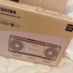 TOSHIBA CDラジオカセットレコーダー ピンク