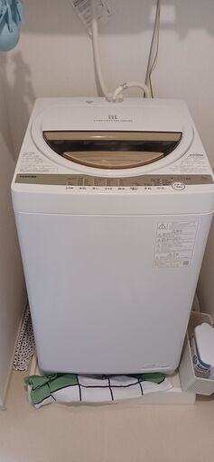 2022年製　東芝 洗濯機 6kg  AW-6GM1　説明書つき美品
