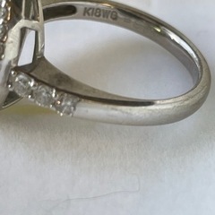 大粒ペリドット3.88ct ダイヤ0.47ct リング