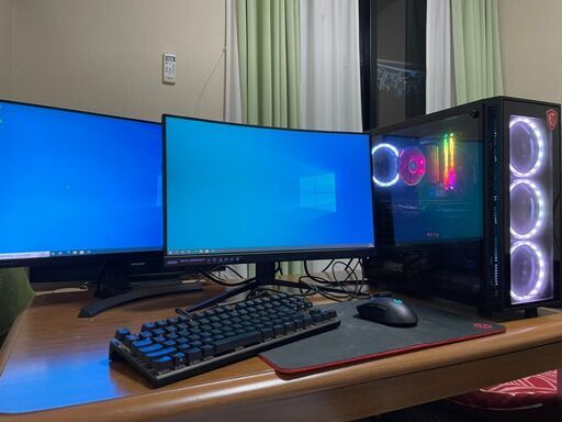 ゲーミングPC　フルセット　デュアルモニター（240Hz）