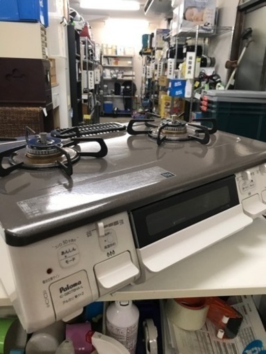 取引場所　南観音　K2306-325 Paloma ガステーブル　都市ガス用　IC-S807 BHA-1L ホースあり　汚れ　キズあり