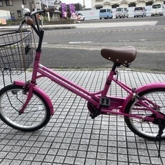 20インチ自転車】美品❗️オススメ車 フロントバスケット付ミニベロ