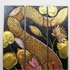 超特大龍のレリーフ ドラゴン 浮き彫 壁掛け 絵 アジアン雑貨 バリ