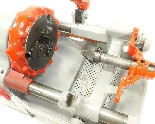 REX レッキス N40AⅤ ねじ切り機 パイプマシン ダイヘッドx3付き REX レッキス N40AⅤ ねじ切り機 パイプマシン ダイヘッドx3付き