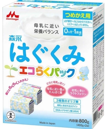 粉ミルク 【6箱】 森永 はぐくみ エコらくパック