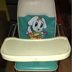 昭和レトロ 新品 ベビーチェア 子供用 椅子 イス 犬 当時物