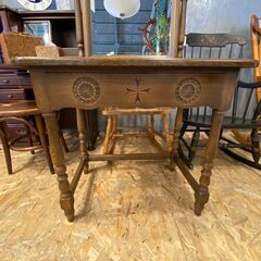 アンティークドレッサー 鏡台 ブラウン●E055M847