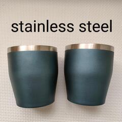 stainless steel 　コップ　２個