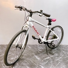 109】子供用自転車 子供用クロスバイク GIANT ESCAPE JR ホワイト 24