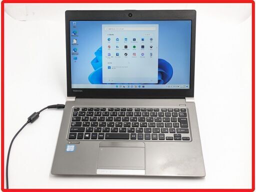 送料無料 中古美品 保証付 高速SSD 13.3型 軽量薄型 ノートパソコン 東芝 R63/F 第6世代 Core i5 8GB Wi-Fi Bluetooth Windows11 Office