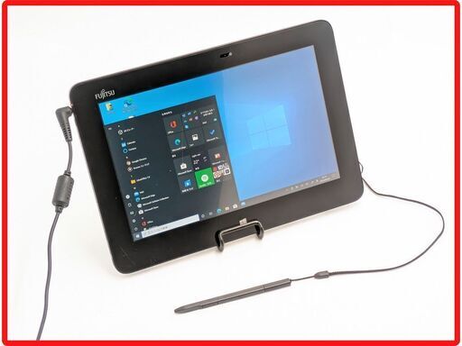 送料無料 保証付 即使用可 富士通 10インチ タブレット ARROWS Tab Q555/K32 中古良品 Atom 4GB SSD 無線LAN カメラ Windows10 Office