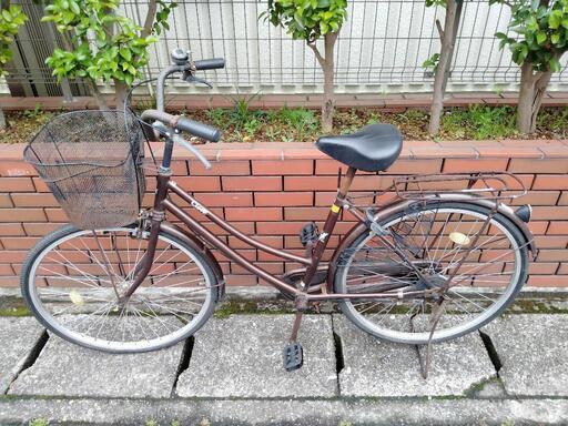 (chariyoshy出品)26インチ自転車ブラウン