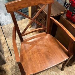 Pottery Barn ポッタリーバーン アームチェア ダークブラウン アメリカ 