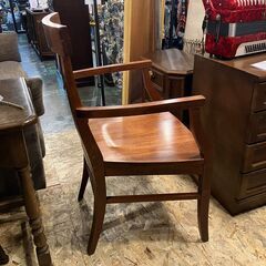 Pottery Barn ポッタリーバーン アームチェア ダークブラウン アメリカ 