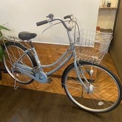 値下げ！【Panasonic 前輪チューブ新品！】LEDオートライト 26インチ