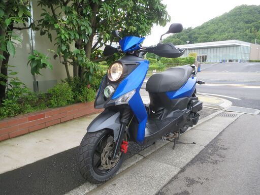 SYM CROX(クロックス)125 実働車 バッテリーフル充電済み オイル交換後渡し タイヤ前後バリ山 ナンバー登録書類有り