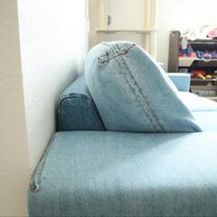 RECTO ソファ(デニムパッチワーク)　値下げしました