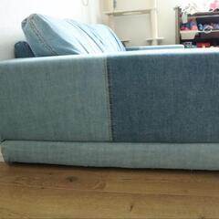 RECTO ソファ(デニムパッチワーク)　値下げしました