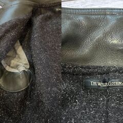 the wyler clothing カーコート チャコールブラック 柔革重厚