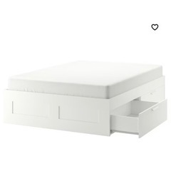 急ぎです。ダブルベッド　フレームのみ　IKEA