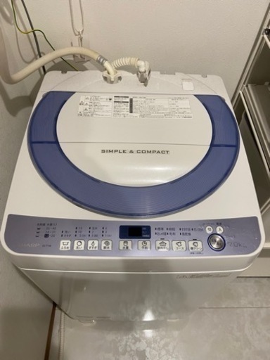 SHARP 洗濯機　ES-T708 7キロ