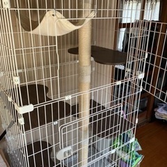決まりました　猫用３段ケージ　お値下げしました