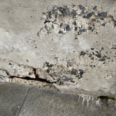 コンクリート塗装の剥がれの修復