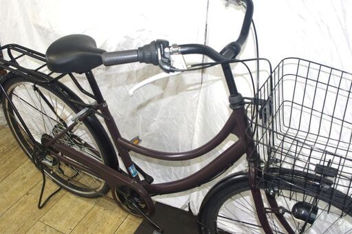 中古」26インチファミリーサイクル/オートライト/外装6段変速 オート